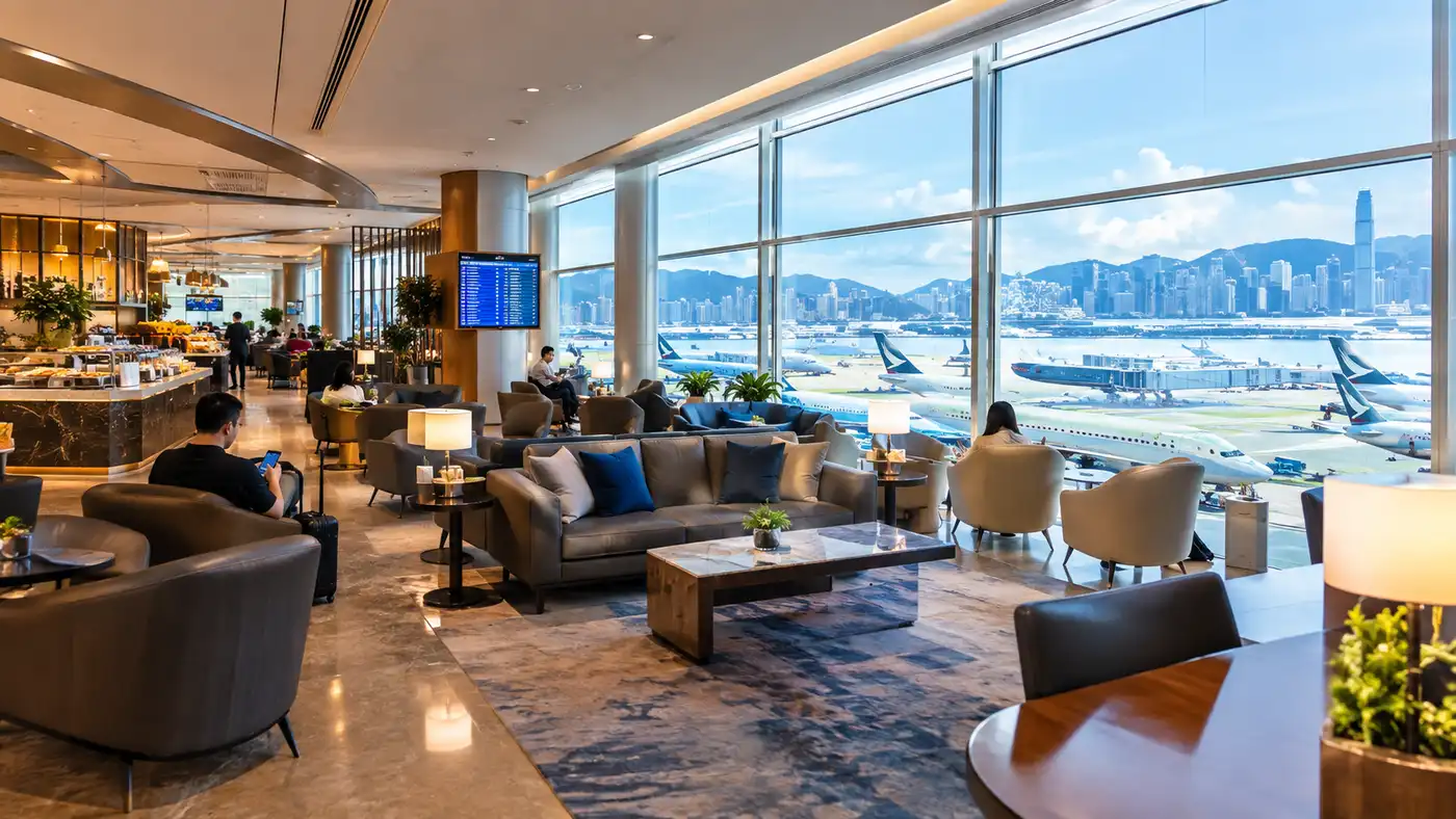 Hong Kong Airport Arrival & Transit Lounges